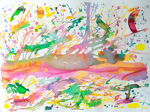 Flowing 14 by Ute Meyer, Painting for Sale on Select