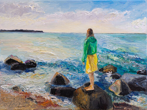 Zeit der Sehnsucht by Ute Meyer, Painting for Sale on Select
