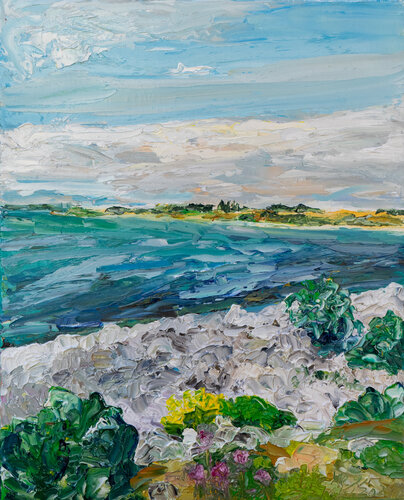 Windiger Sommertag / Vitsø / Ærø by Ute Meyer, Painting for Sale on Select
