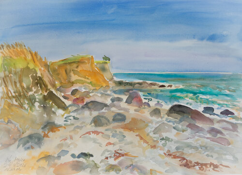 Nachmittag am Meer/ Oldemark / Ærø by Ute Meyer, Painting for Sale on Select
