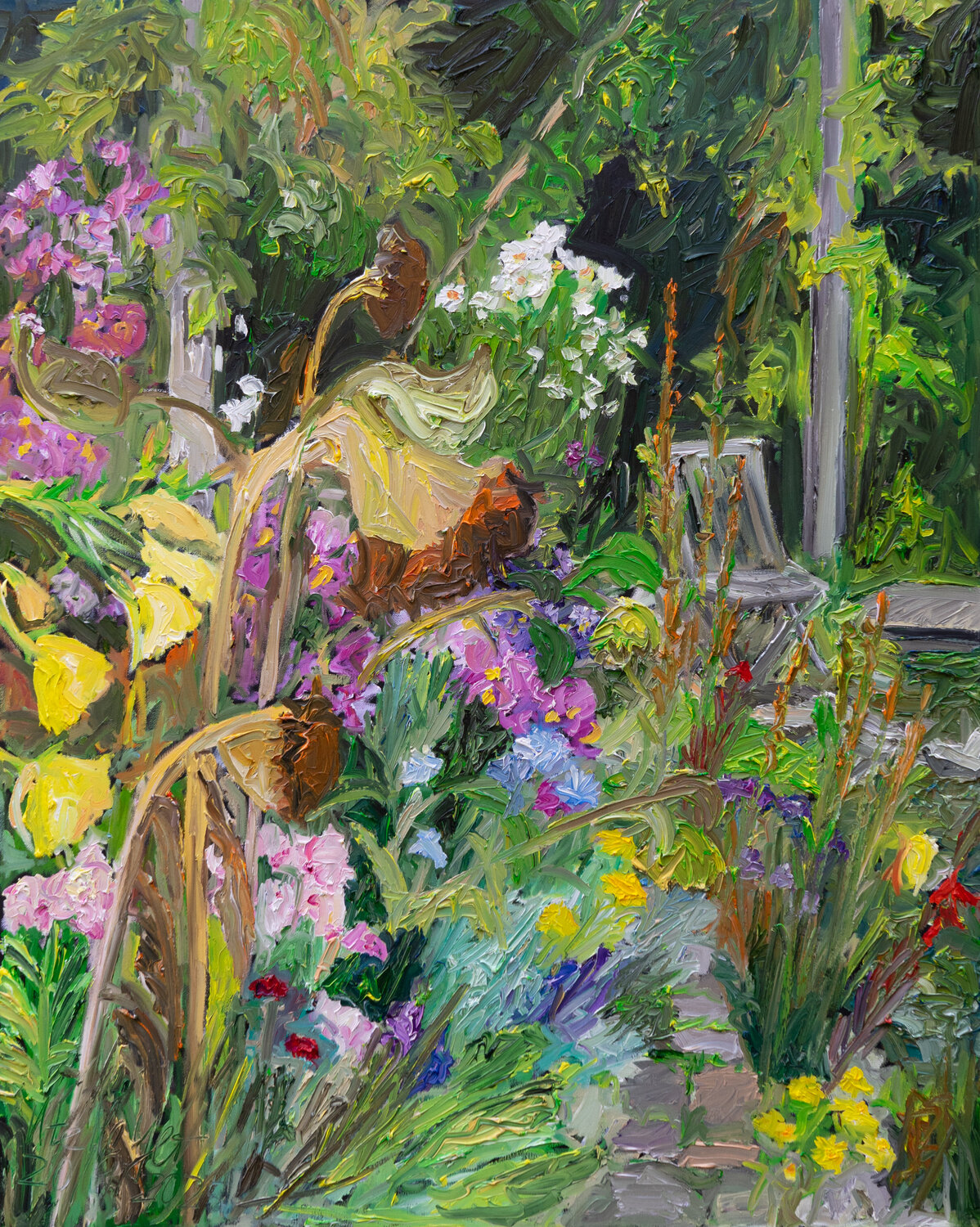 Weg zum Gartenstuhl Ute Meyer Original painting for sale