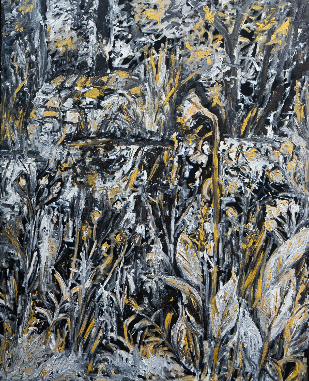 Sonniger Novembertag im Garten Ute Meyer Original painting for sale