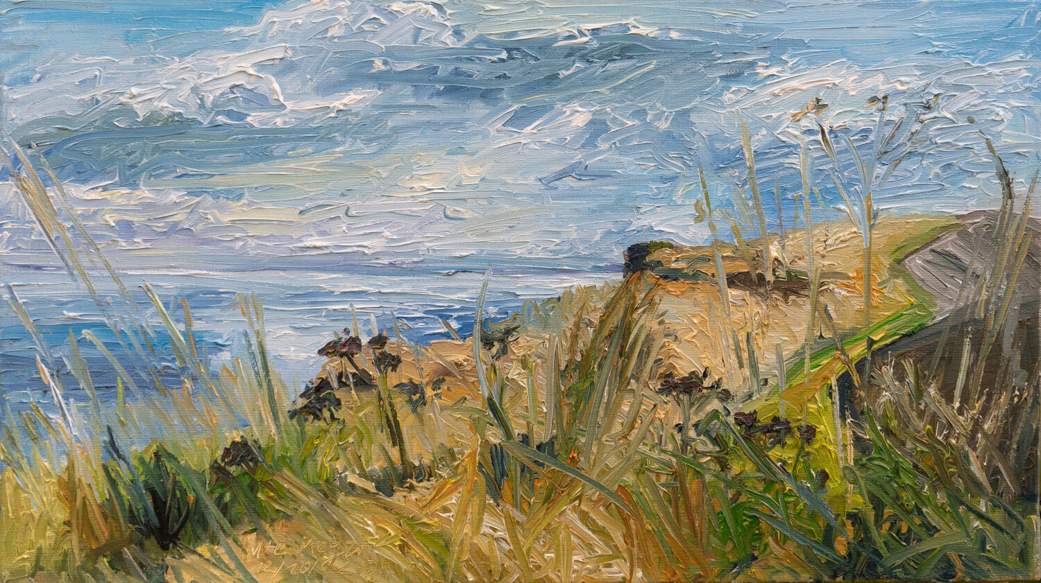 Wolkenfenster / Tværby / Ærø Ute Meyer Original painting for sale