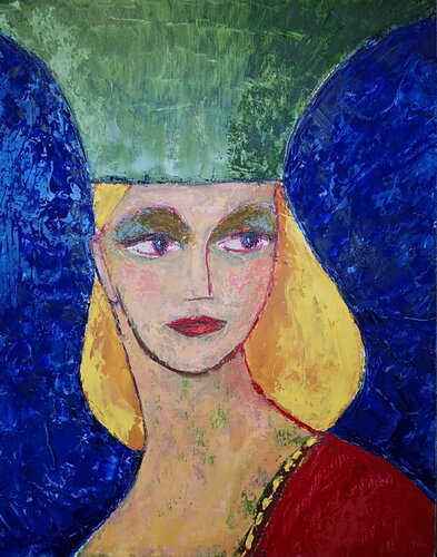 Funnel Hat by Tessa Thonett, Painting for Sale on Select