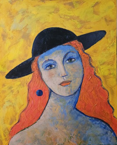 Black Hat 2 by Tessa Thonett, Painting for Sale on Select