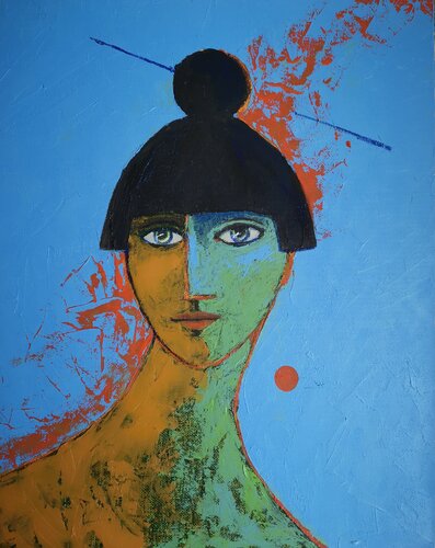 Top Knot by Tessa Thonett, Painting for Sale on Select