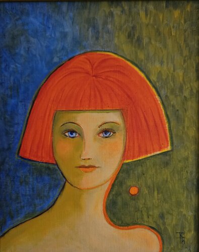 Orange Hair by Tessa Thonett, Painting for Sale on Select