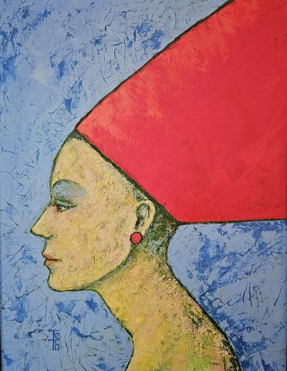 Red Hat Tessa Thonett Original painting for sale