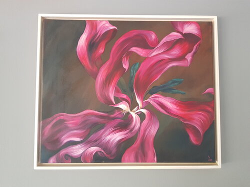 Tulpe Nr. 69, Berührung by Veronika Seebass, Painting for Sale on Select
