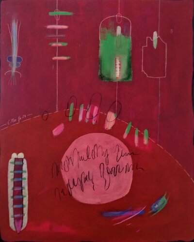 O what a world! by Evelyn Marschall-Gebhard, Painting for Sale on Select