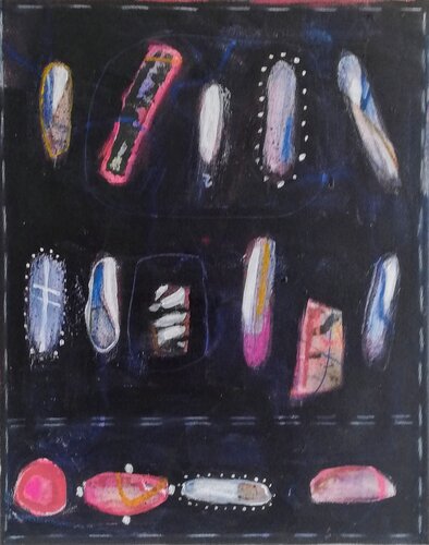 Candy shop by Evelyn Marschall-Gebhard, Painting for Sale on Select