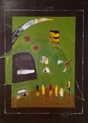 Notizen aus einem offenen Feld by Evelyn Marschall-Gebhard, Painting for Sale on Select