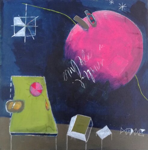 Noch verbunden by Evelyn Marschall-Gebhard, Painting for Sale on Select
