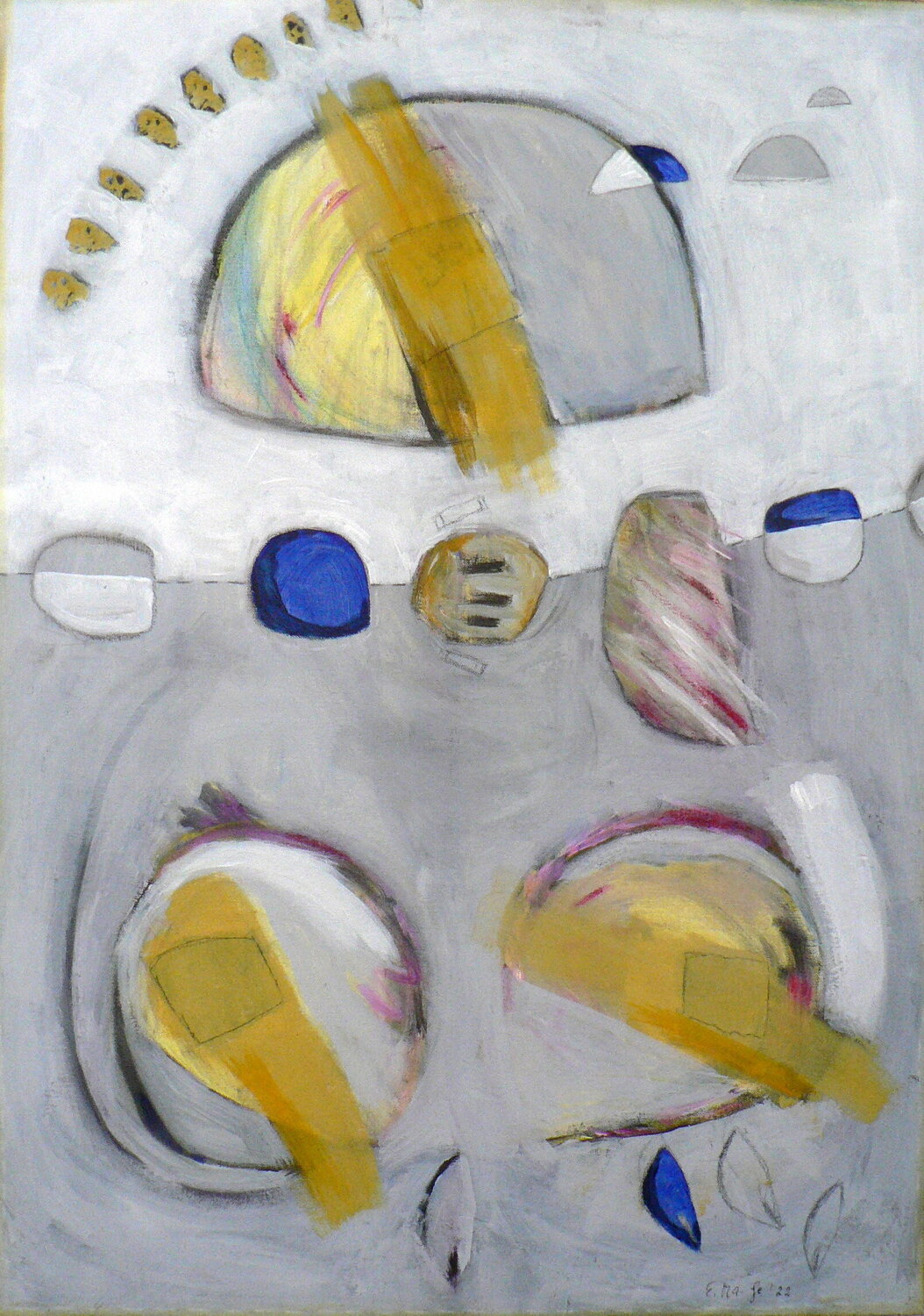 Amusement Park (Lunapark) Evelyn Marschall-Gebhard Original painting for sale