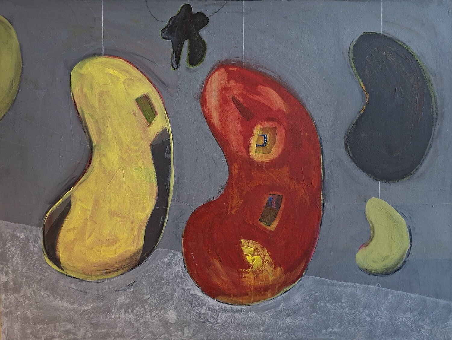 Notationen des Gehaltenseins Evelyn Marschall-Gebhard Original painting for sale