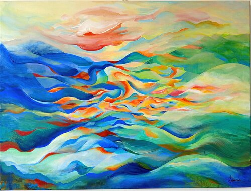 Fourmillement by Cécile Luherne, Painting for Sale on Select