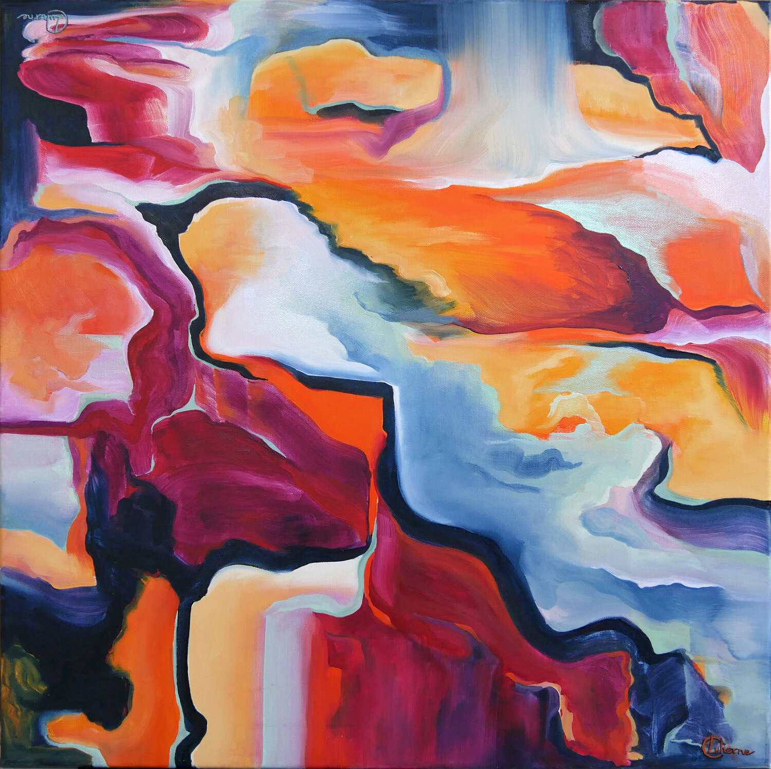 Lumière d'automne Cécile Luherne Original painting for sale