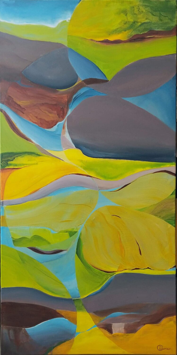 Terraforme Cécile Luherne Original painting for sale