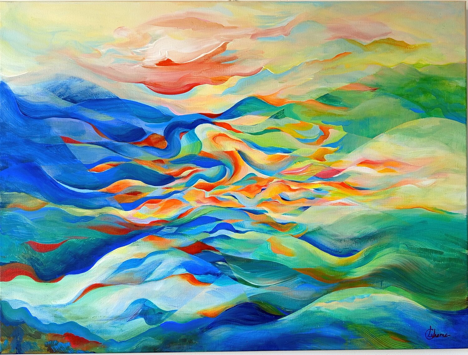 Fourmillement Cécile Luherne Original painting for sale