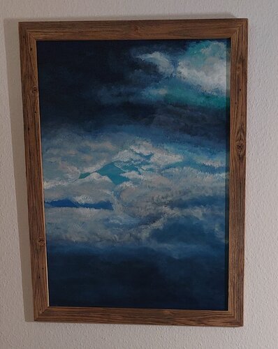 Lichtblick mit Bergkristall by Marina Burgenmeister, Painting for Sale on Select