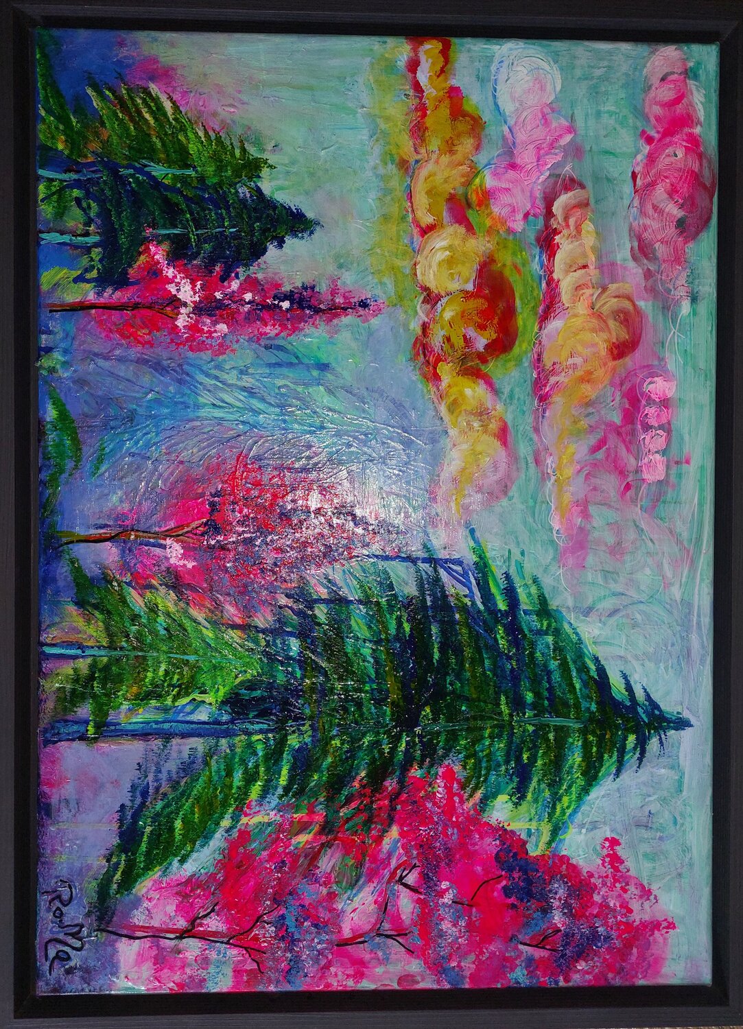 Regenbogenwald Marina Burgenmeister Original painting for sale