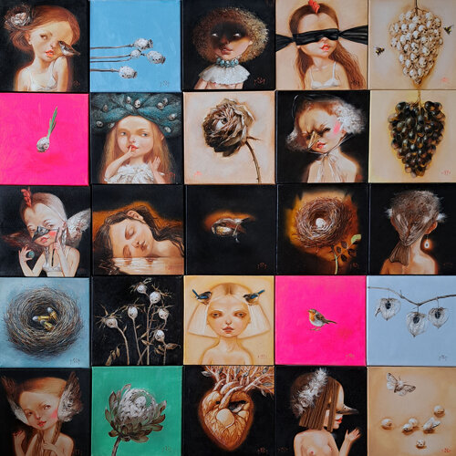 Puzzles by Naty Pop, Painting for Sale on Select