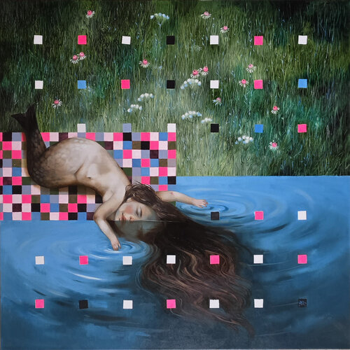 Immersion Threshold by Nat Pop, Painting for Sale on Select
