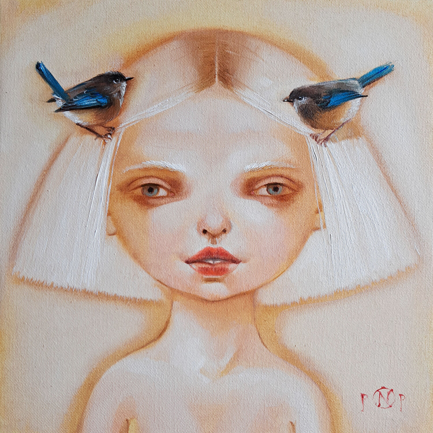 Fairywren Nat Pop Original painting for sale