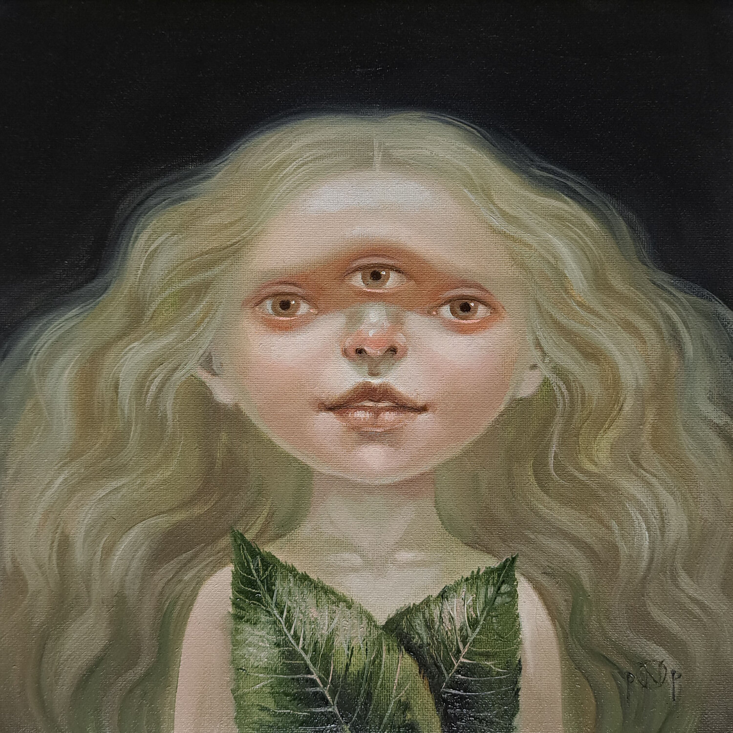 Child of the Inner Garden Nat Pop Original painting for sale