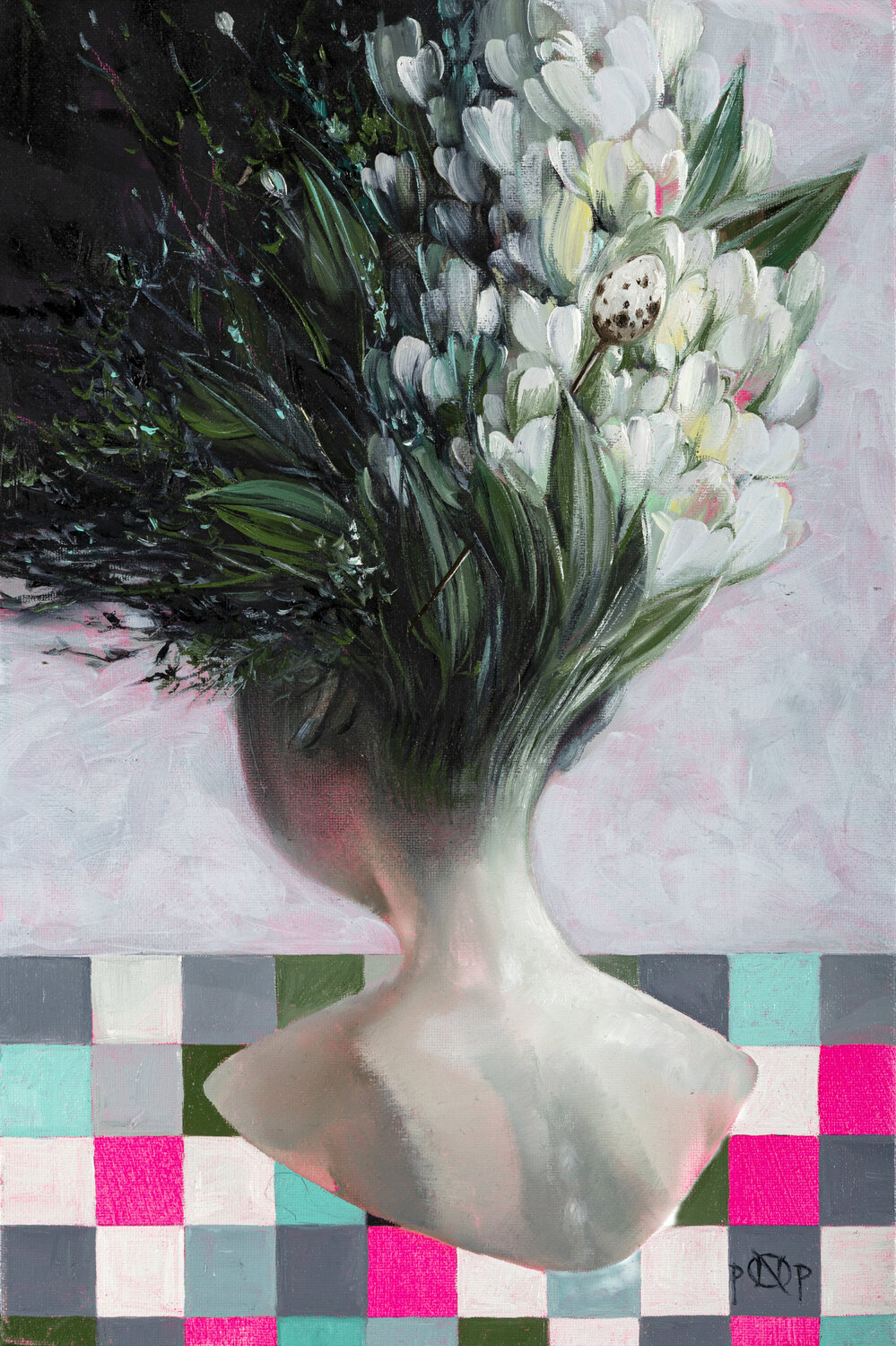 Petals Under Control Naty Pop Original painting for sale