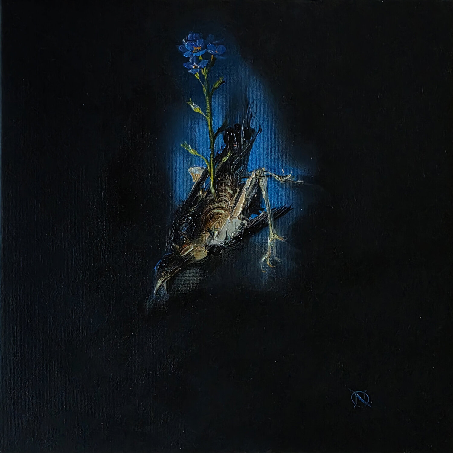 Forget-me-not: Life Nat Derevyanko Original painting for sale