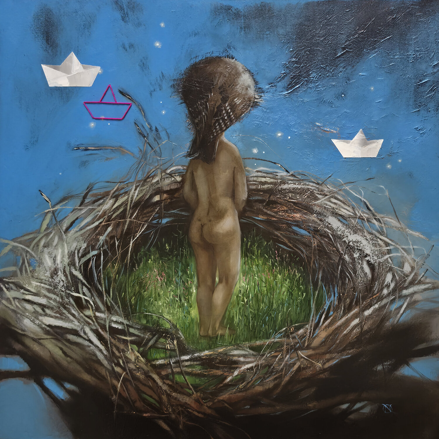 Where the Journey Begins Nat Derevyanko Original painting for sale