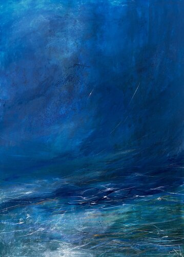 Rumore del mare mediterraneo by Sonja Kalmanfi, Painting for Sale on Select