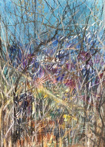 undergrowth by Sonja Kalmanfi, Painting for Sale on Select