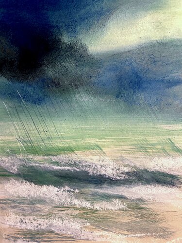 Pioggia by Sonja Kalmanfi, Painting for Sale on Select