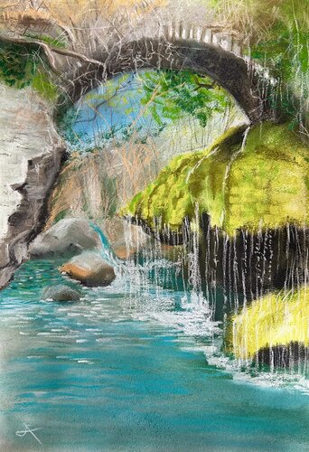 Capelli di Venere by Sonja Kalmanfi, Painting for Sale on Select