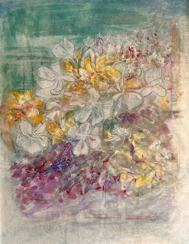 Giardino mediterraneo by Sonja Kalmanfi, Painting for Sale on Select