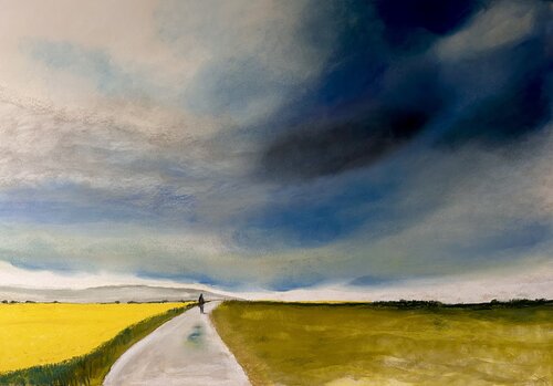 Prima della pioggia - Cilento by Sonja Kalmanfi, Painting for Sale on Select