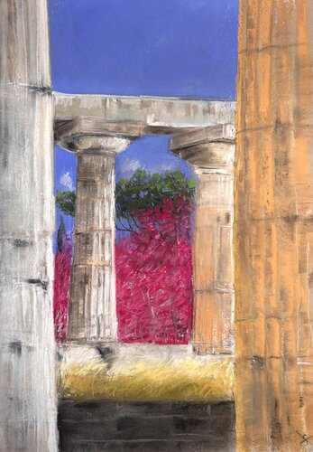 Tempio sul Mar Tirreno by Sonja Kalmanfi, Painting for Sale on Select