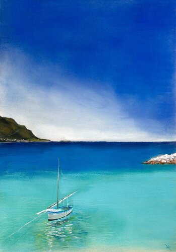 Santa Maria di Castellabate - Cilento by Sonja Kalmanfi, Painting for Sale on Select