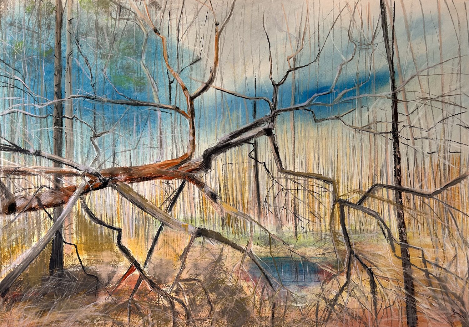 Transience and life Sonja Kalmanfi Original painting for sale