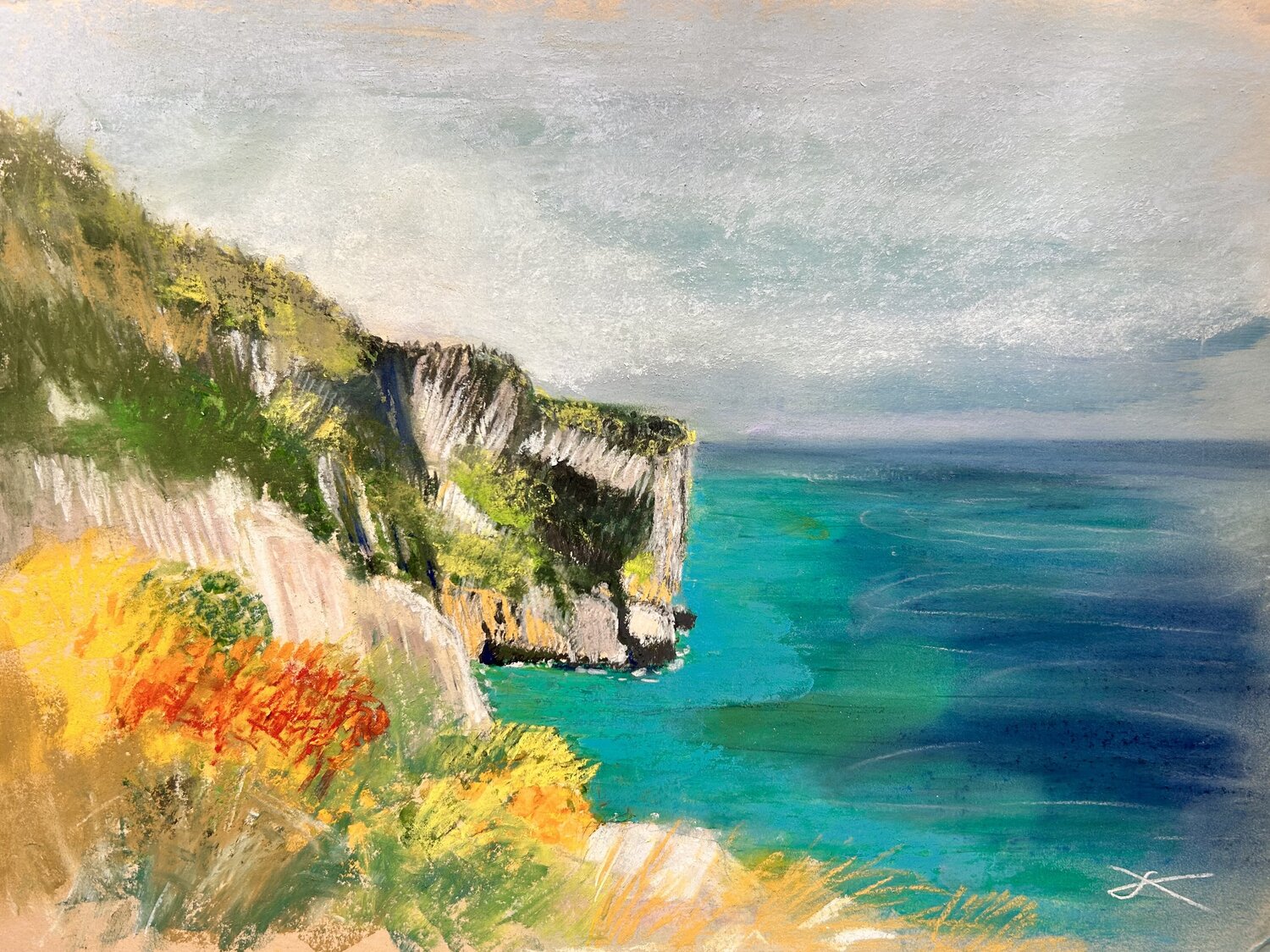 Capo Palinuro ll - Cilento Sonja Kalmanfi Original painting for sale