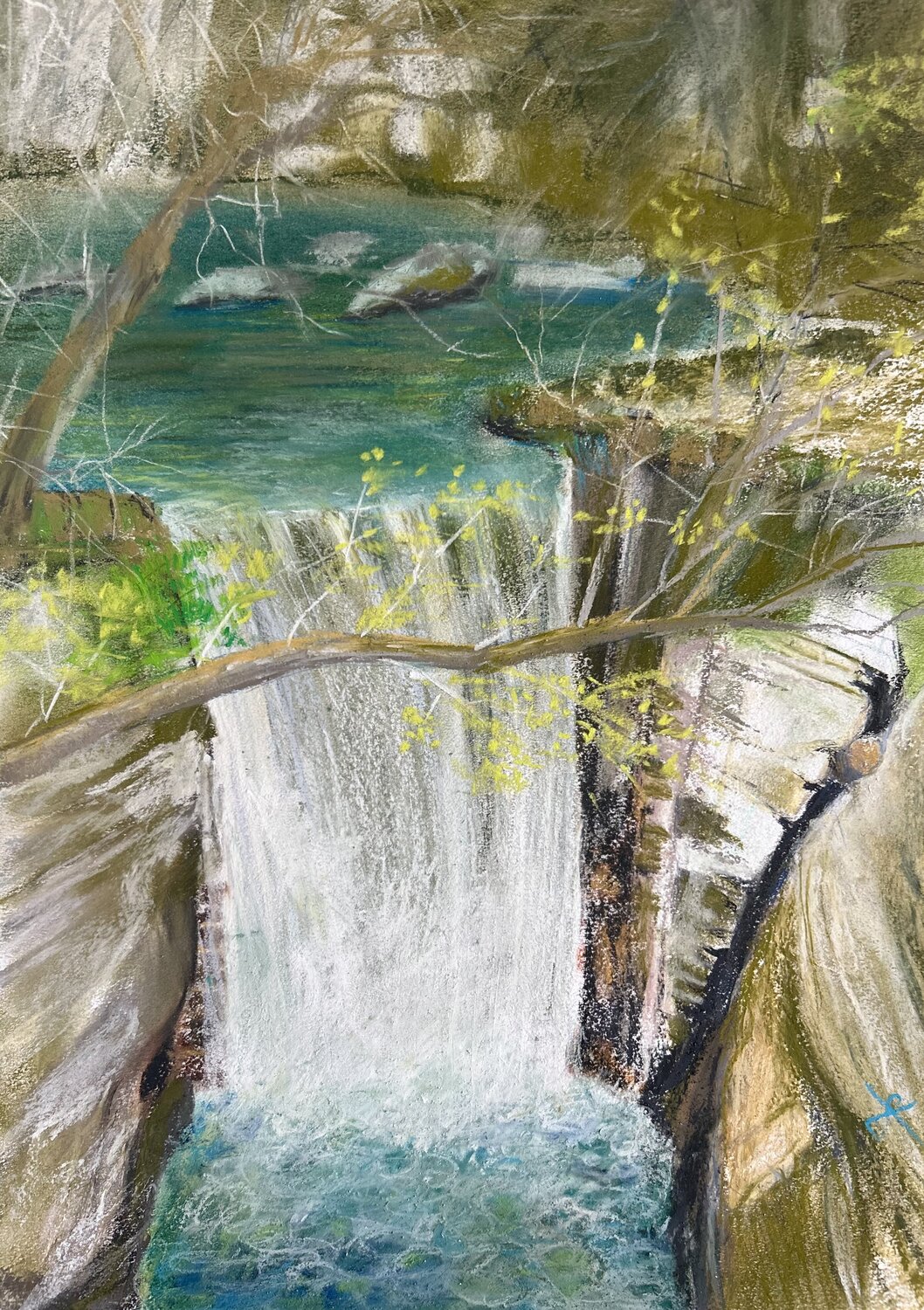 Campora - hidden away in the Cilento hinterland Sonja Kalmanfi Original painting for sale