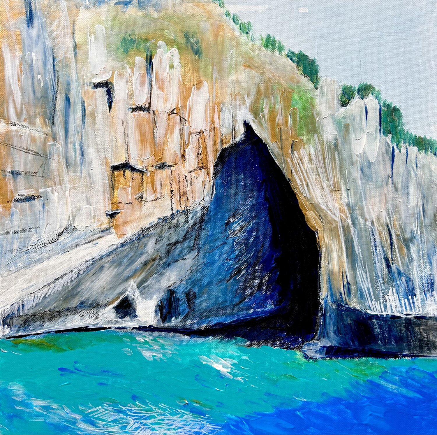 Grotta Delle Ciavole Sonja Kalmanfi Original painting for sale