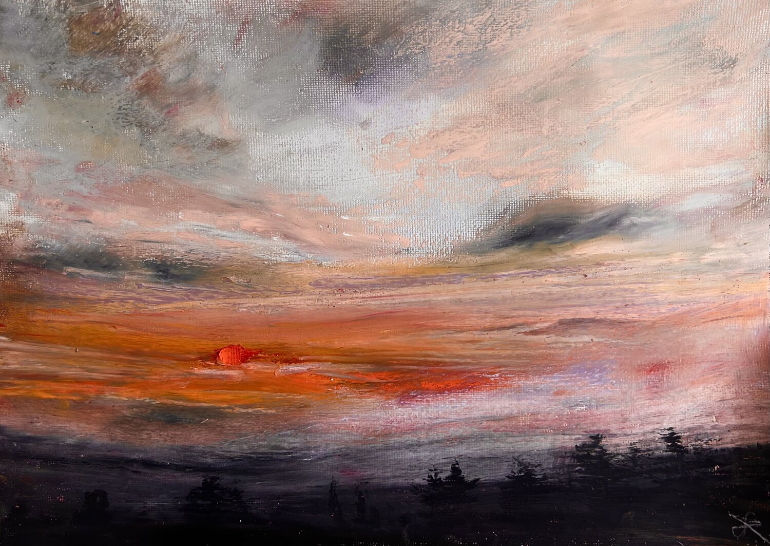 L'alba o l'aurora Sonja Kalmanfi Original painting for sale
