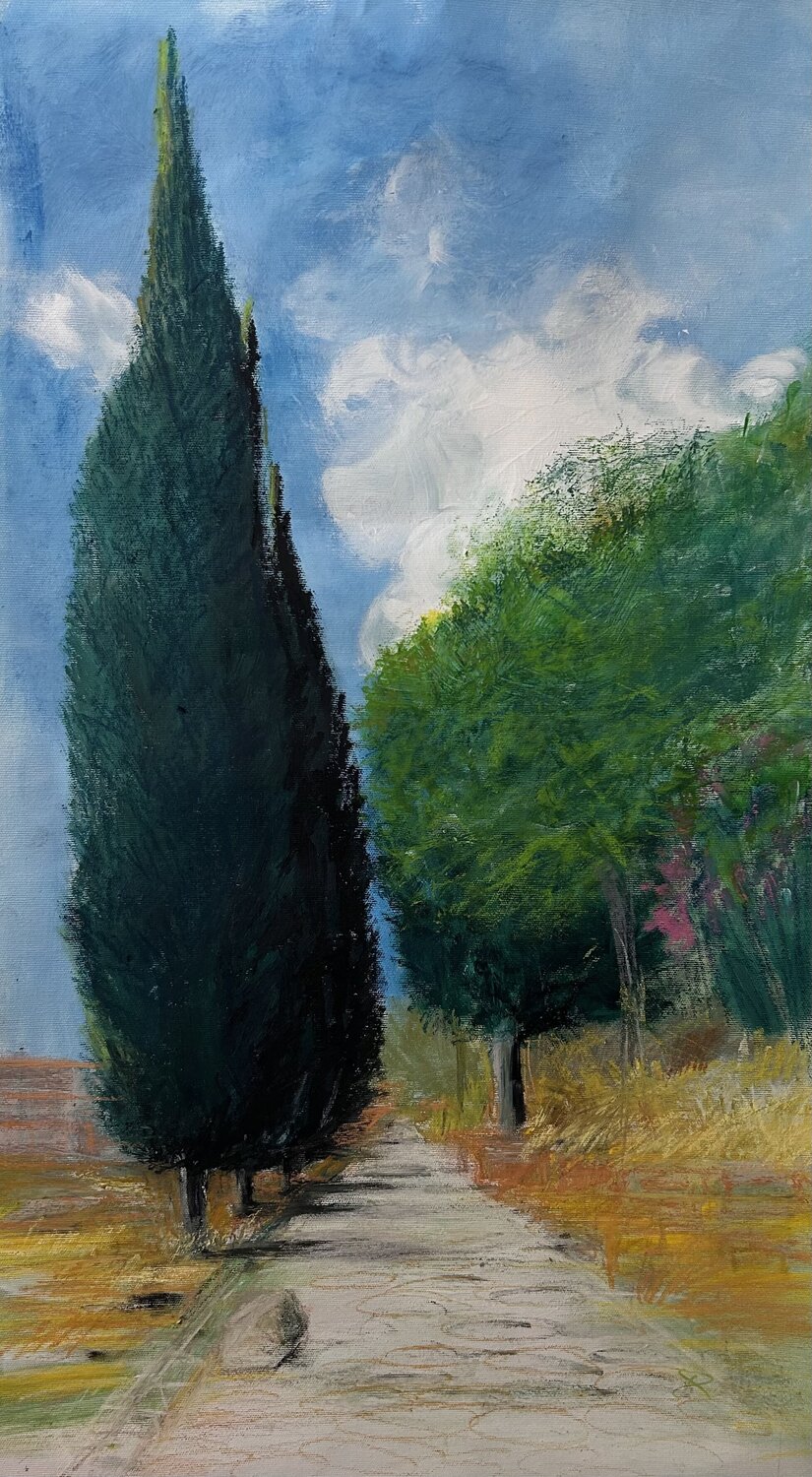 Via Sacra lll - Templi di Paestum Sonja Kalmanfi Original painting for sale