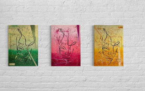 Same Same but different by Andreas Lippke, Painting for Sale on Select