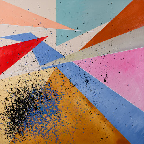 Triangles by Andreas Lippke, Painting for Sale on Select