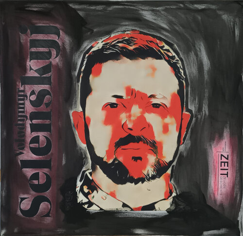 SELENSKYJ by JOACHIM ARNO ZIEGENRÜCKER (JOARNO), Painting for Sale on Select