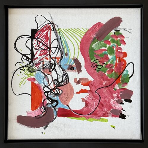 Emotional Geometry by Andreea Bianca Velcsov, Painting for Sale on Select